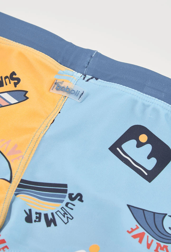 Fato de banho menino estampado UPF50+