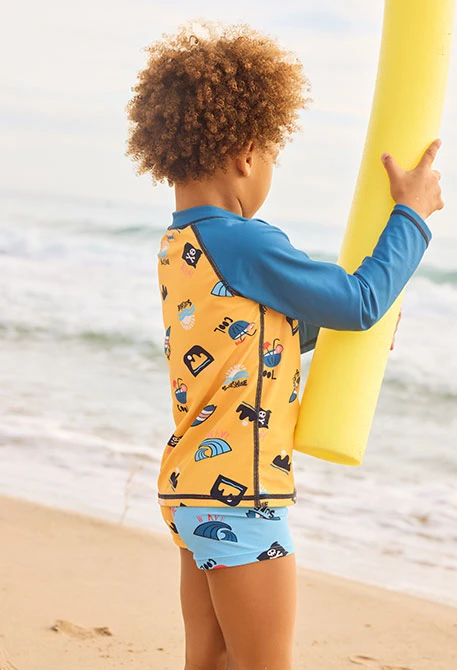 Costume da bagno bambino stampato UPF50+