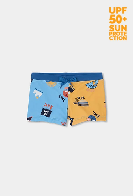 Costume da bagno bambino stampato UPF50+