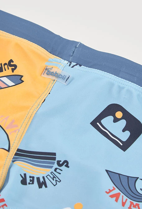 Fato de banho menino estampado UPF50+