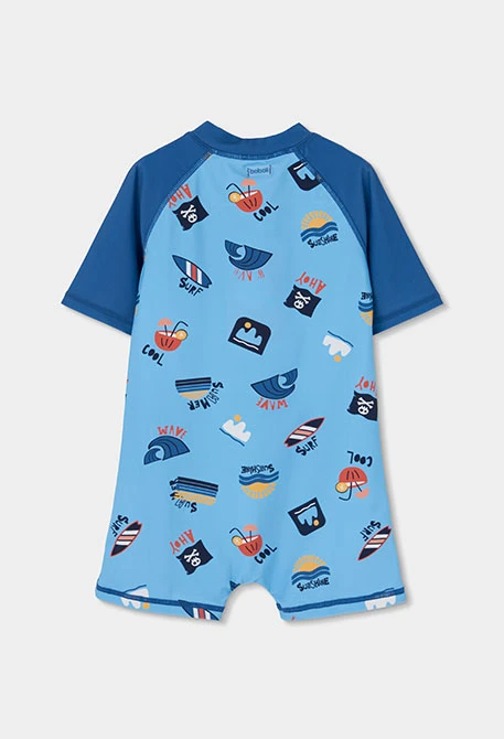 Conjunto niño protección solar estampado UPF50+