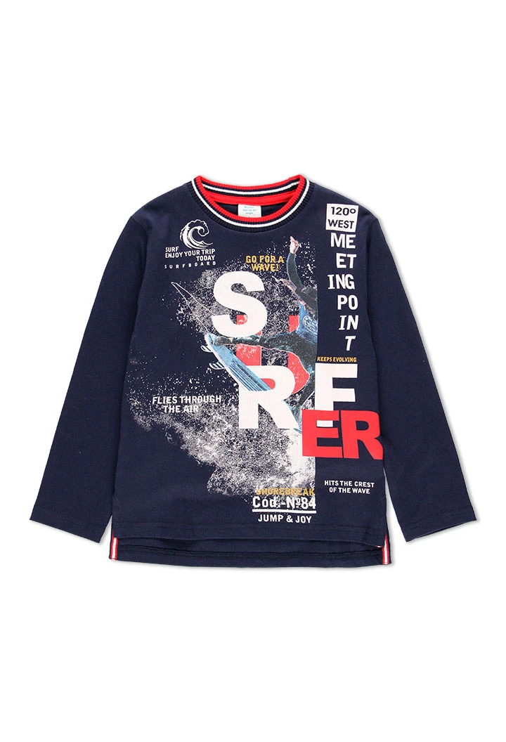 T-Shirt tricot manche longue pour garçon
