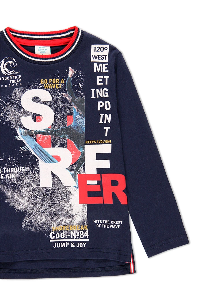 T-Shirt tricot manche longue pour garçon