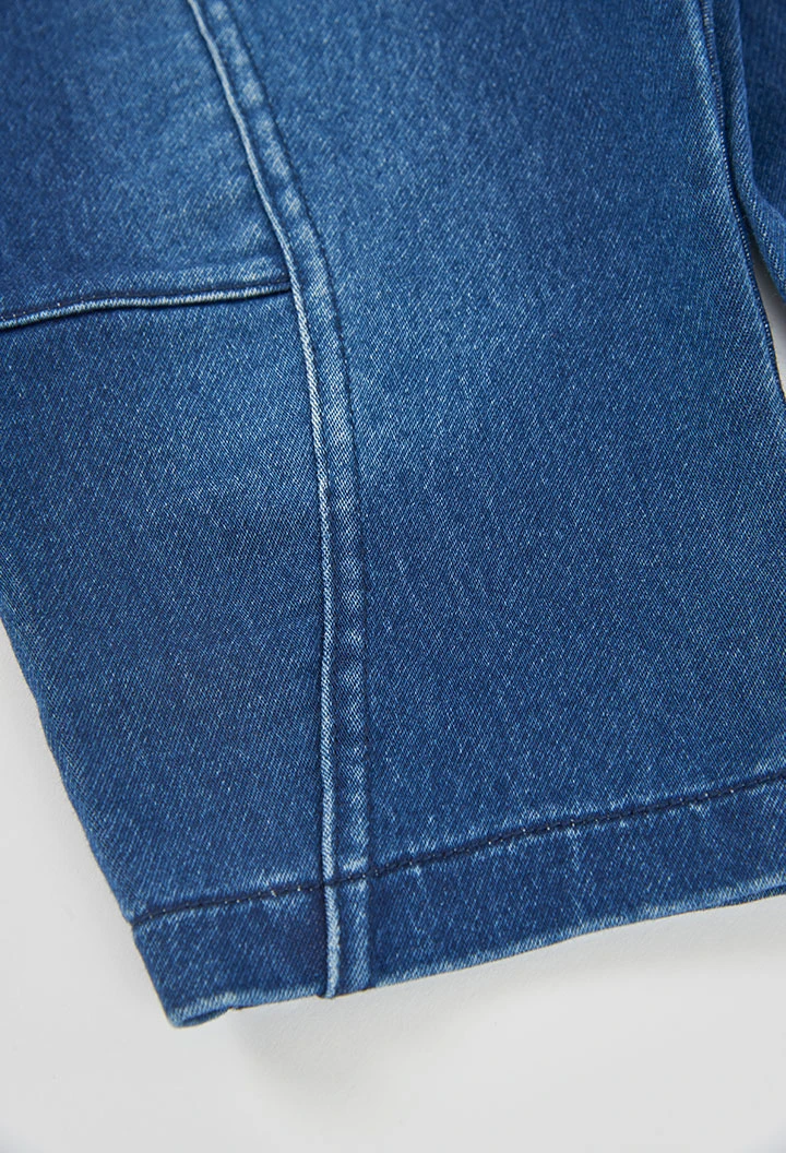 Pantalon denim garçon bleu avec cordon