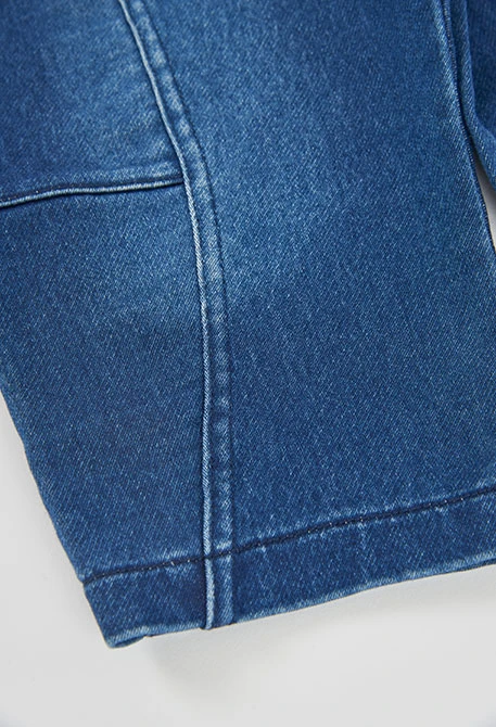 Pantalon denim garçon bleu avec cordon