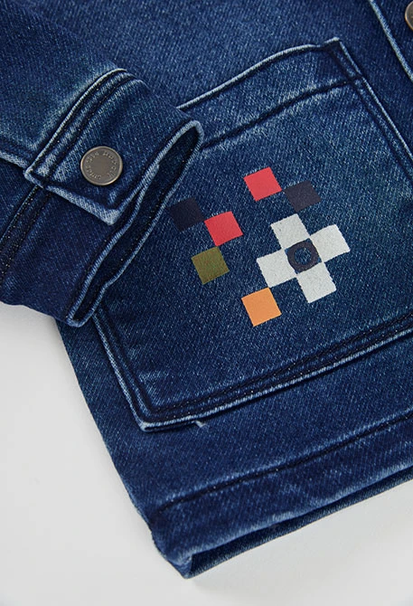 Camicia di jeans bambino blu Game On