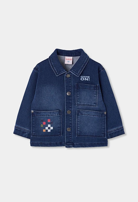 Sobrecamisa denim niño azul Game On