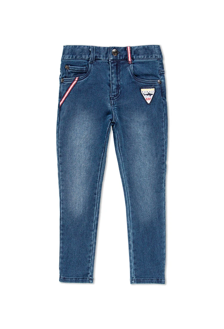 Jeans maille élastique pour garçon