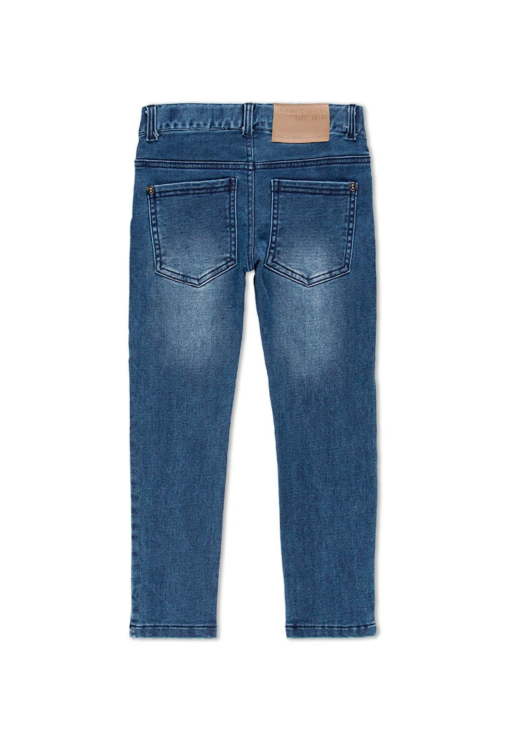 Jeans maille élastique pour garçon