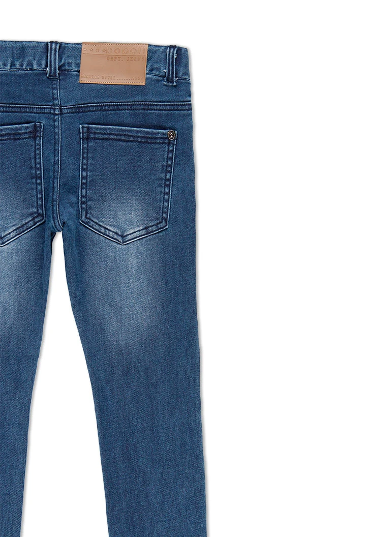 Jeans maille élastique pour garçon