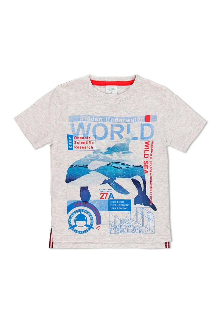 T-Shirt tricot imprimée pour garçon