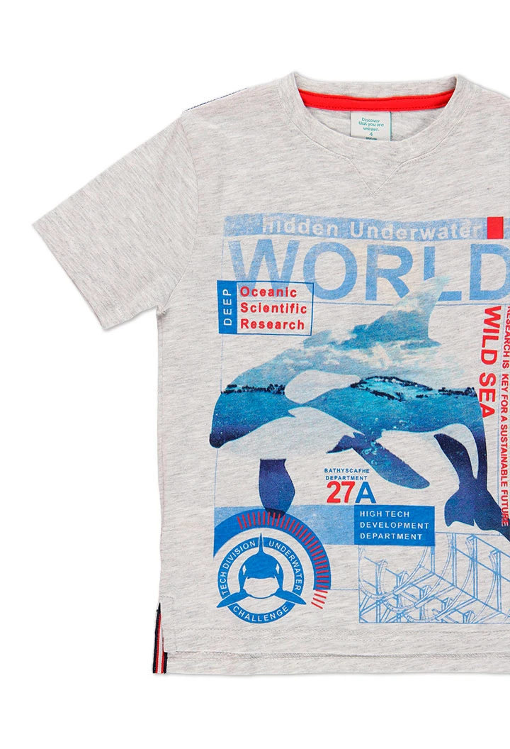 T-Shirt tricot imprimée pour garçon
