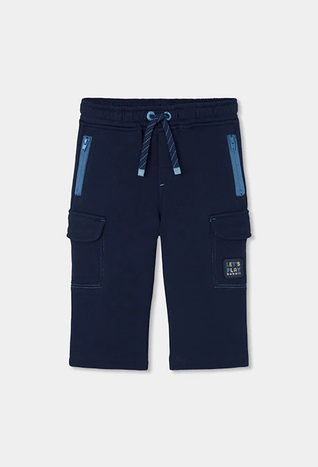 Pantalons de pelfa nen blau marí càrrega