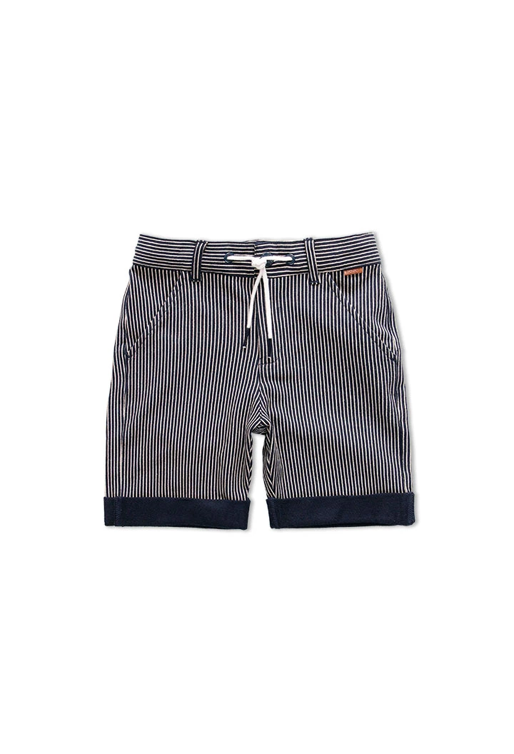 Bermuda tricot à rayures pour garçon