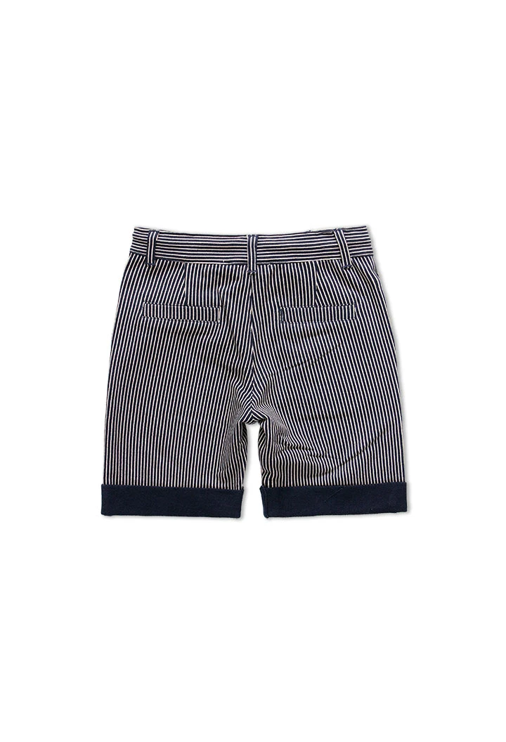 Bermuda tricot à rayures pour garçon