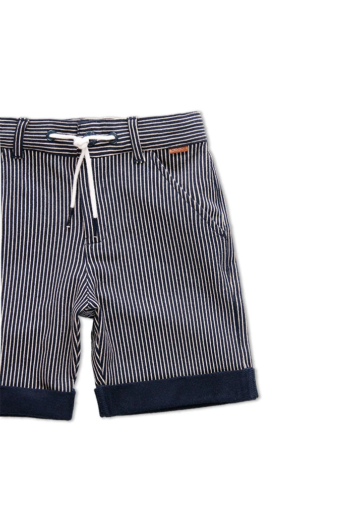 Bermuda tricot à rayures pour garçon