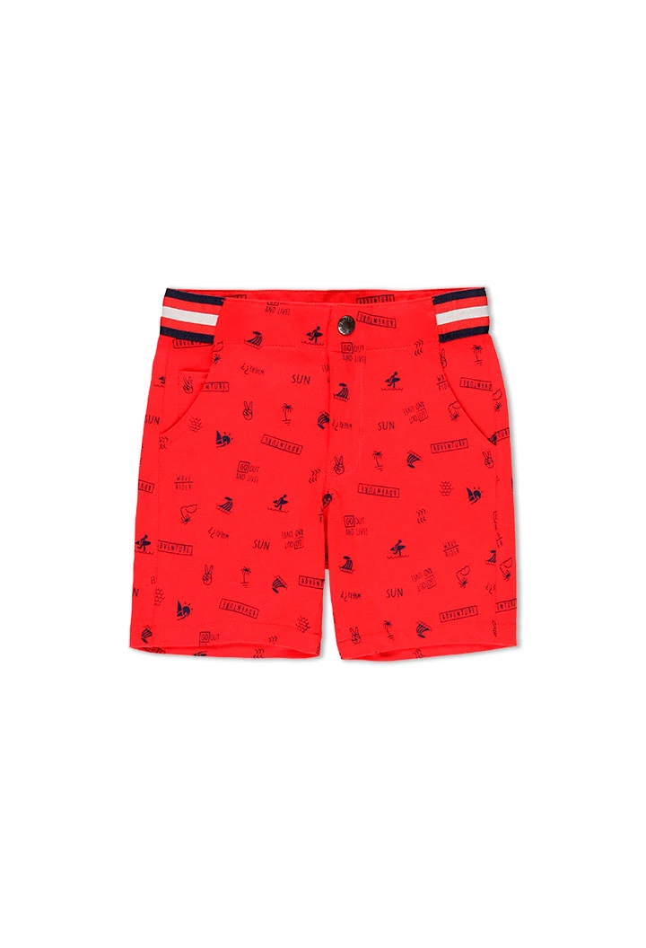 Bermuda tricot imprimée pour garçon