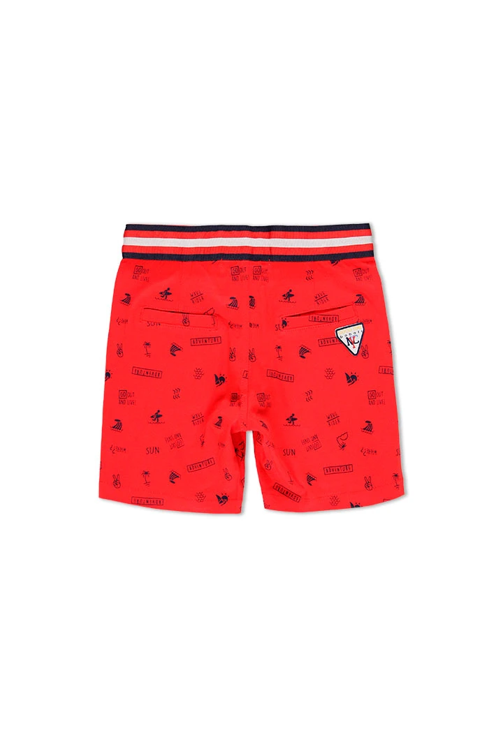 Bermuda tricot imprimée pour garçon