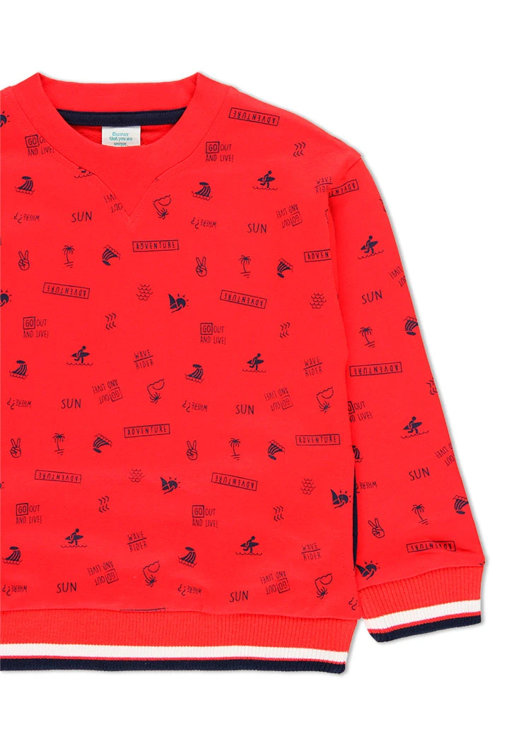 Sweat en molleton imprimée pour garçon