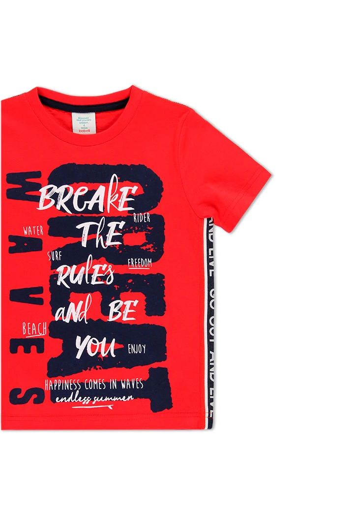 T-Shirt tricot "big waves" pour garçon