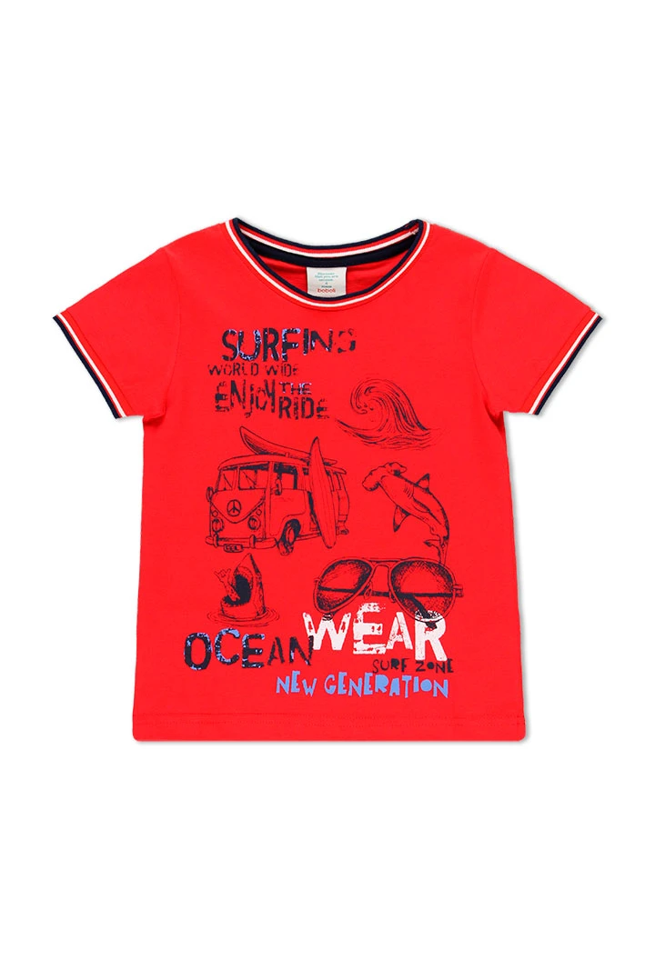 T-Shirt tricot "surfing" pour garçon