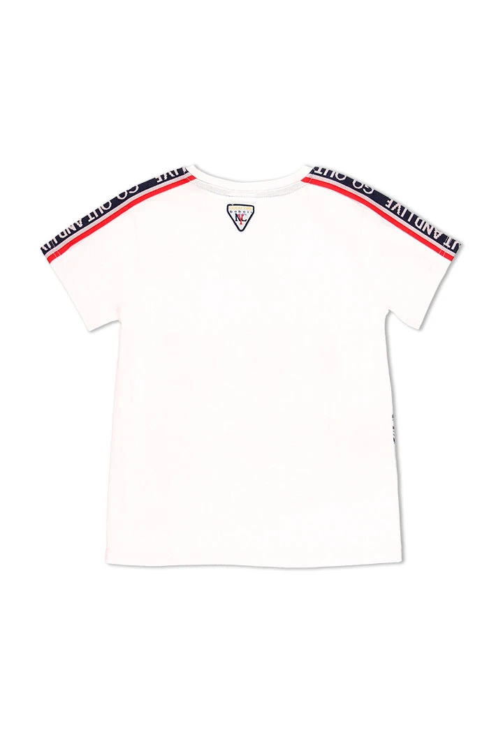 T-Shirt tricot avec bandes pour garçon