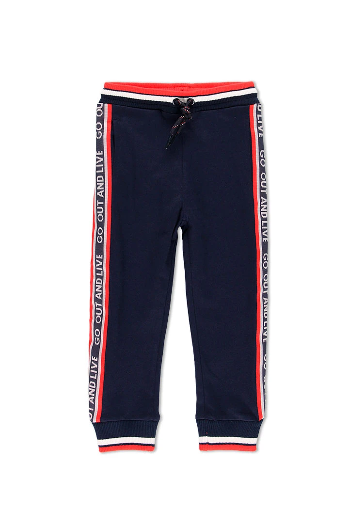 Pantalon en molleton avec bandes pour garçon