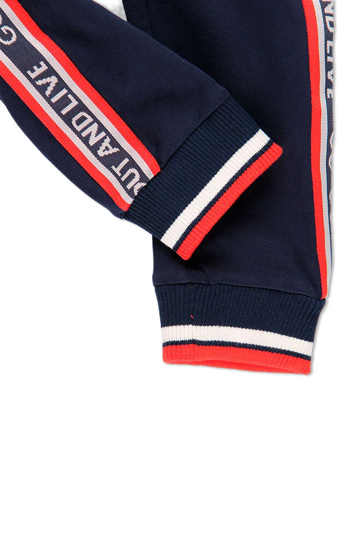 Pantalon en molleton avec bandes pour garçon
