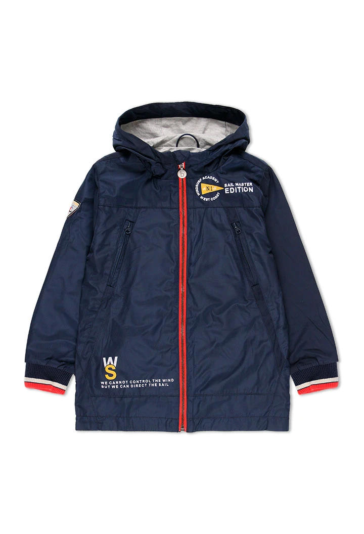Parka en toile technique pour garçon