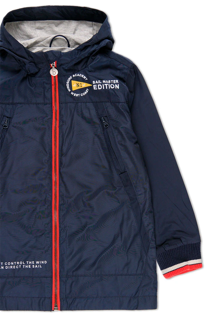 Parka en toile technique pour garçon