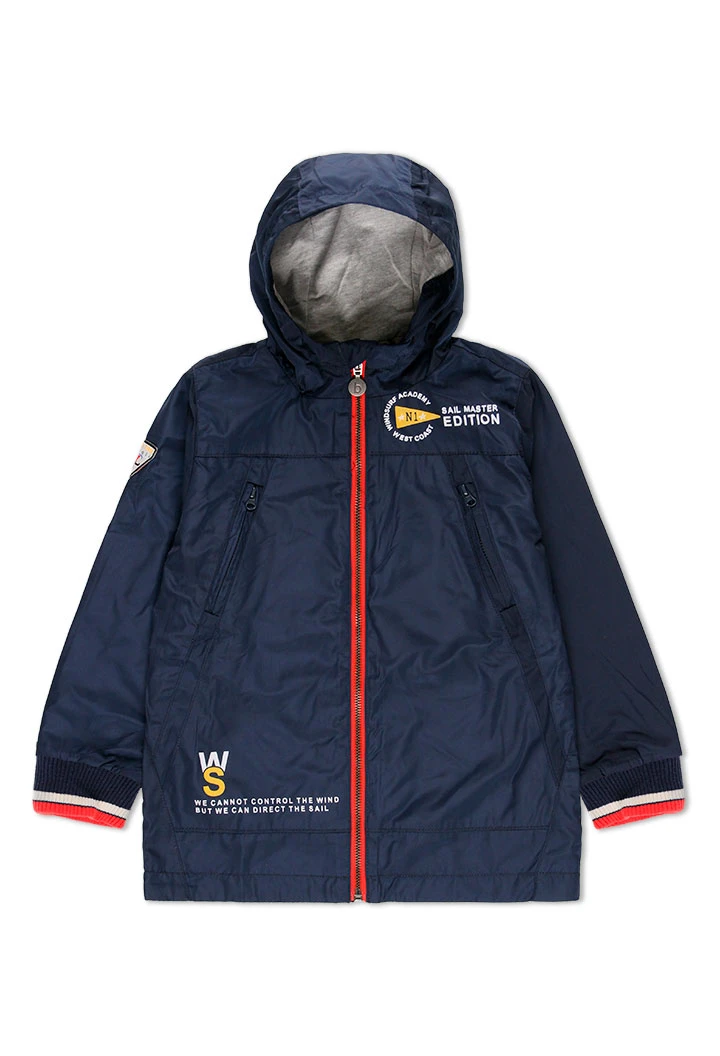 Parka en toile technique pour garçon
