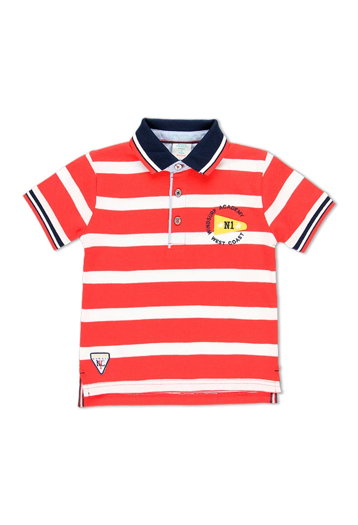Polo à rayures pour garçon