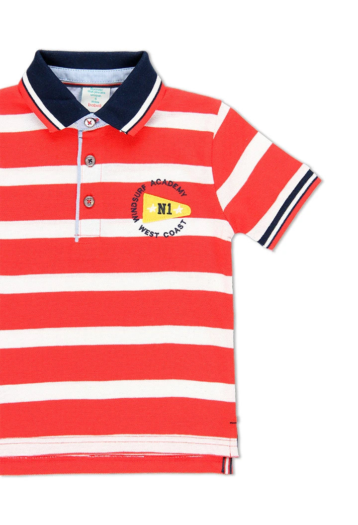 Polo à rayures pour garçon