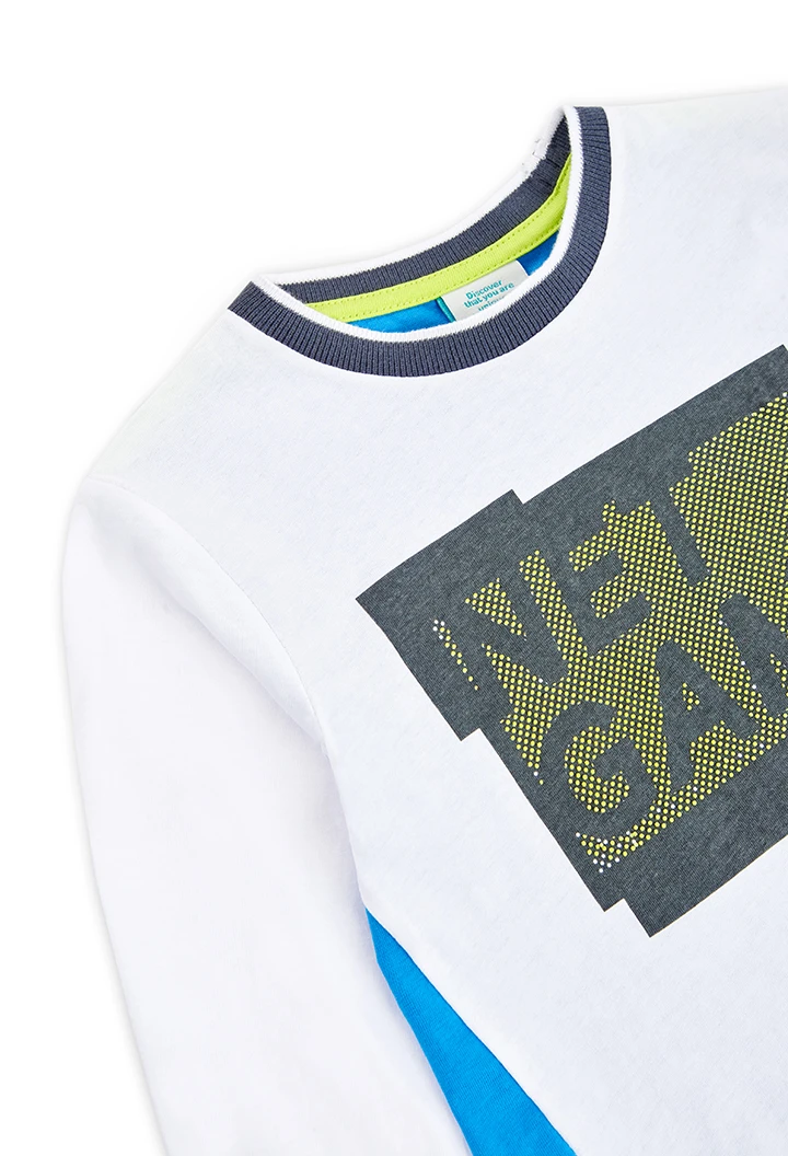 Camiseta malha para menino