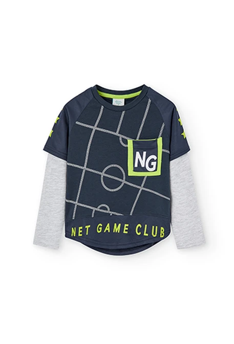 T-Shirt manche double pour garçon