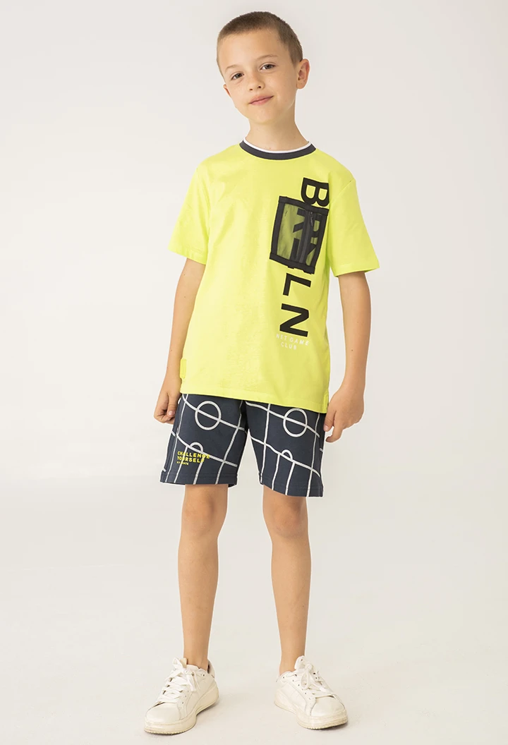 Knit t-Shirt "letters" for boy