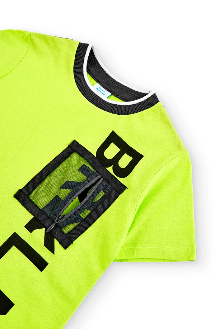 Knit t-Shirt "letters" for boy