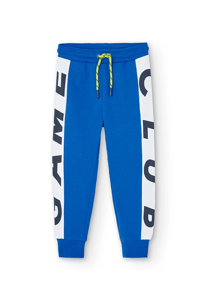 Pantalon en molleton avec bandes pour garçon
