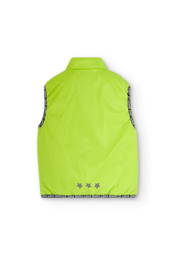 Technical fabric vest for boy