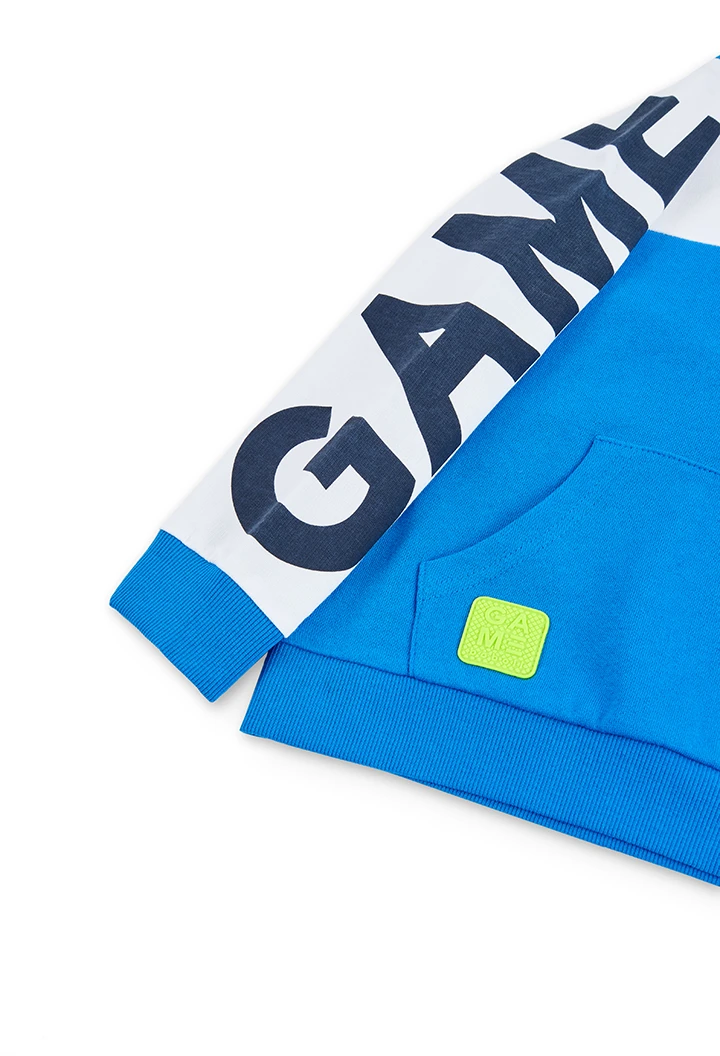 Sweat-Shirt plüsch mit tasche für junge