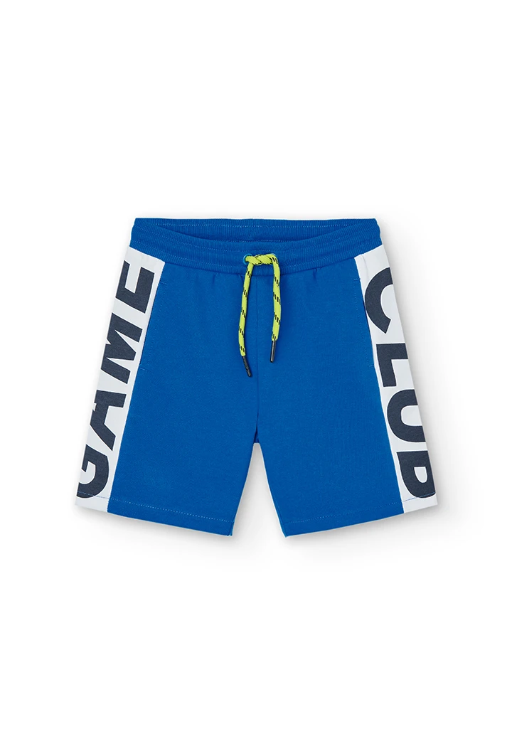 Sweat kurze hose mit streifen für junge