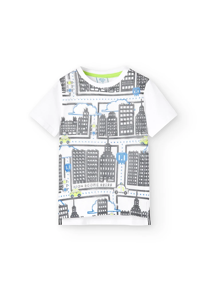 T-Shirt tricot imprimée pour garçon