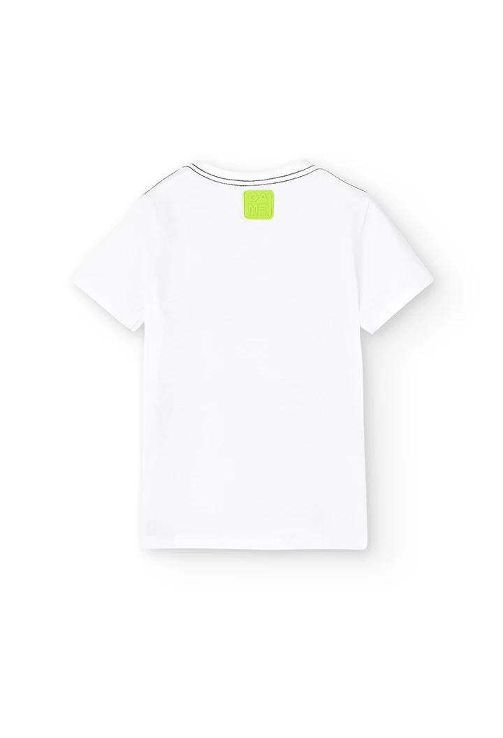 Camiseta punto estampada "high score" de niño
