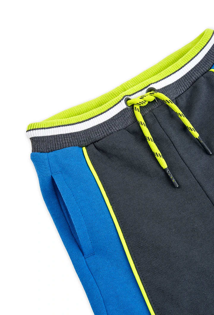 Pantalon en molleton avec bandes pour garçon