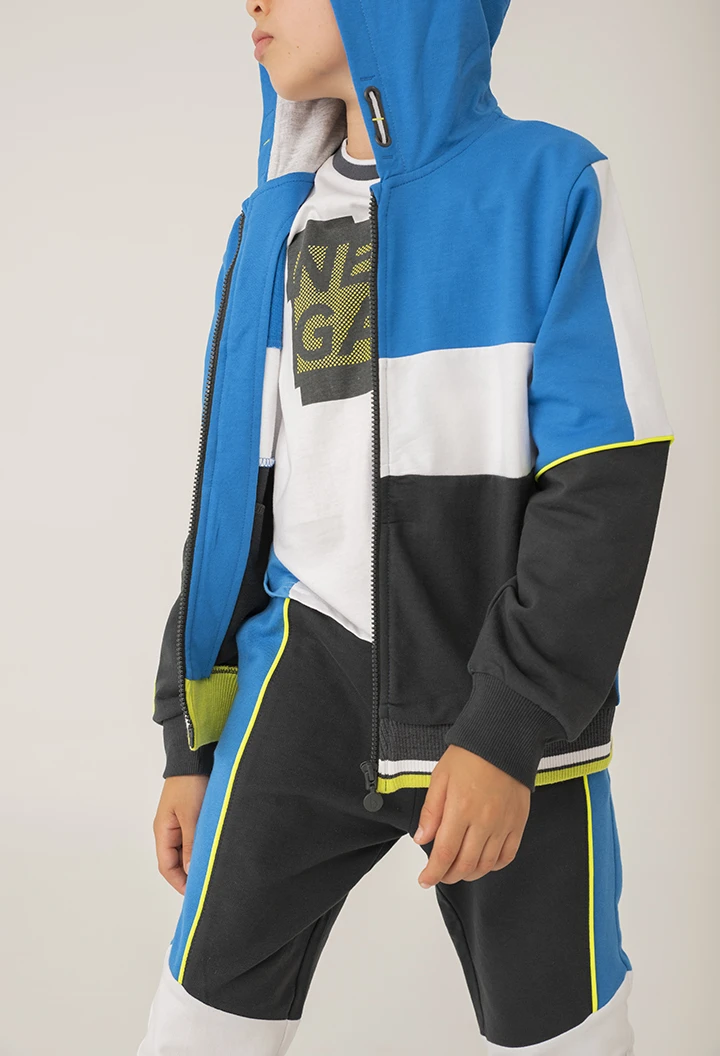 Jacke plüsch mit kapuze für junge