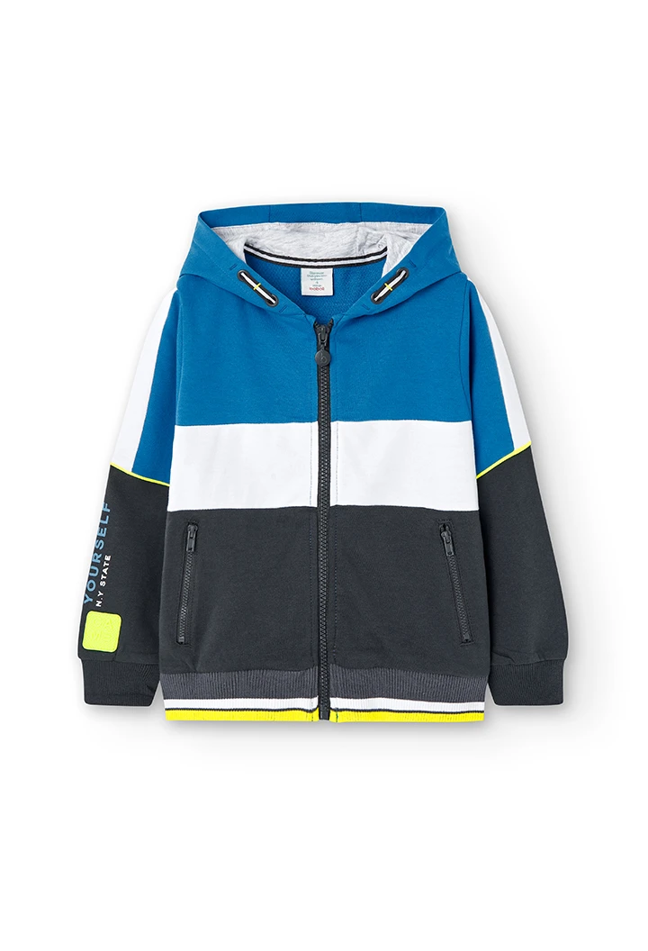 Fleece jacket hooded for boy