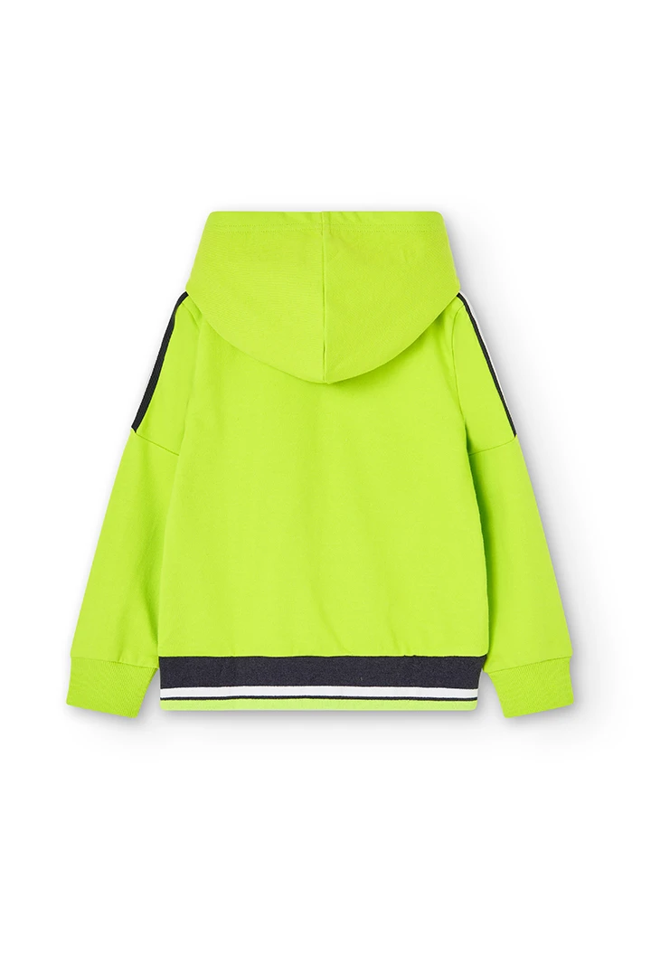Sweatshirt felpa com capuz para menino