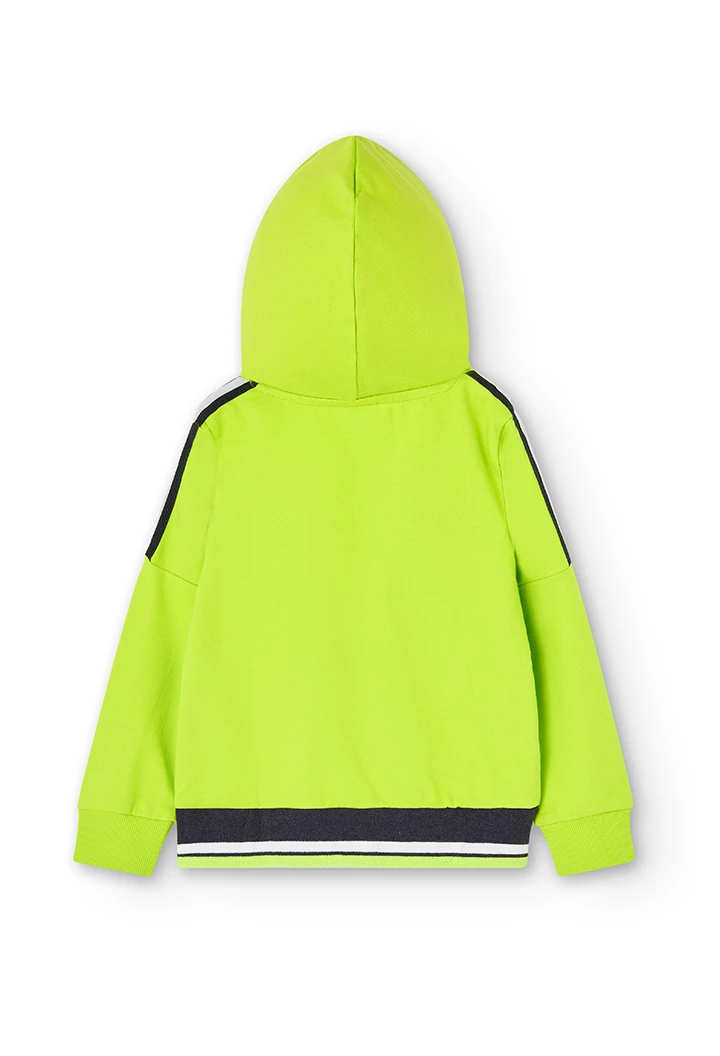 Sweat-Shirt plüsch mit mütze für junge