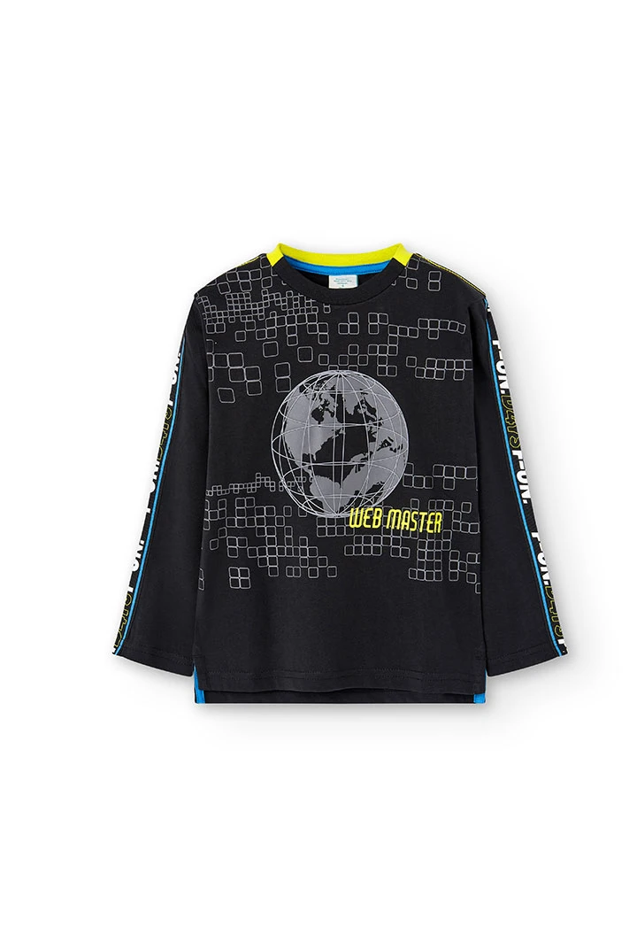 T-Shirt tricot manche longue pour garçon