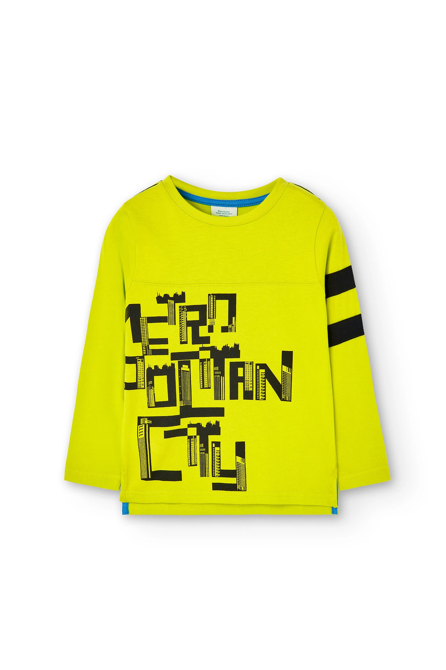 Mini Niño Camiseta Punto Beach Estampado Amarillo | Camisetas Boboli